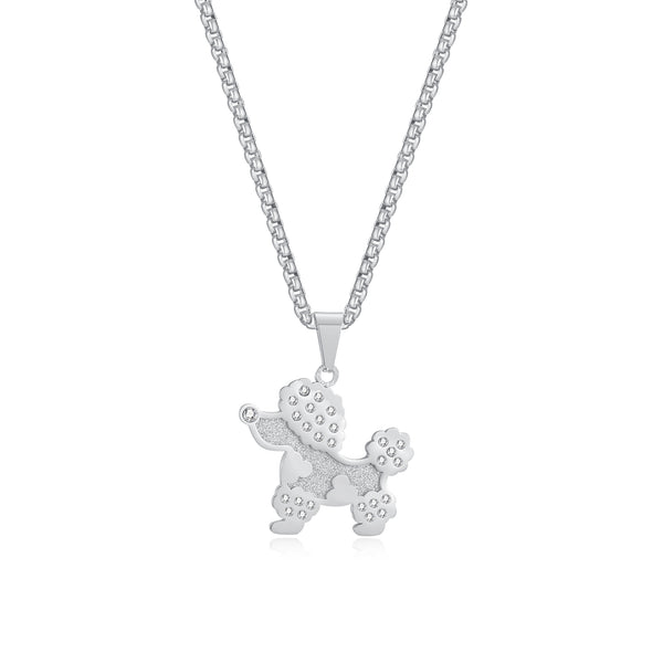 Men's Fashion Lucky Dog Pendant Necklace-Mens Pendant Necklace-SunnyHouse Jewelry