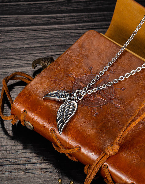 Men's Fashion Lucky Wing Pendant Necklace-Mens Pendant Necklace-SunnyHouse Jewelry