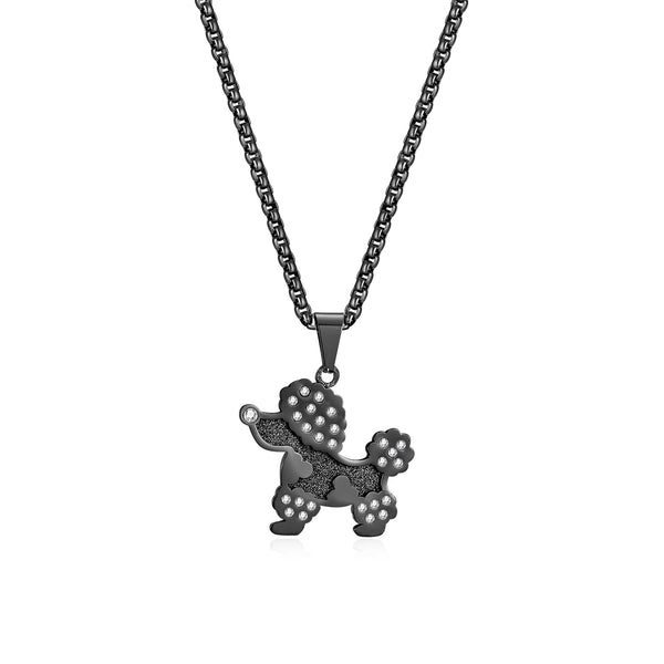 Men's Fashion Lucky Dog Pendant Necklace-Mens Pendant Necklace-SunnyHouse Jewelry