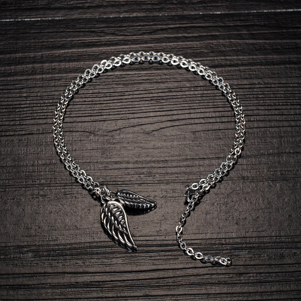 Men's Fashion Lucky Wing Pendant Necklace-Mens Pendant Necklace-SunnyHouse Jewelry