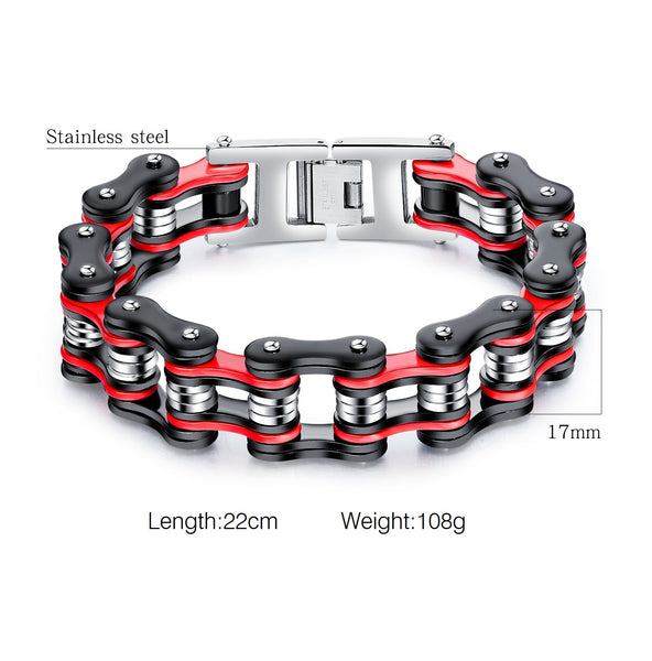 Men's Fashion Big Harley Bike Bracelet-Mens Bracelet-SunnyHouse Jewelry