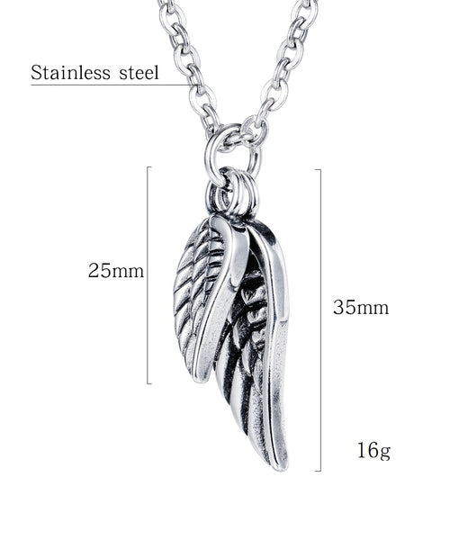 Men's Fashion Lucky Wing Pendant Necklace-Mens Pendant Necklace-SunnyHouse Jewelry