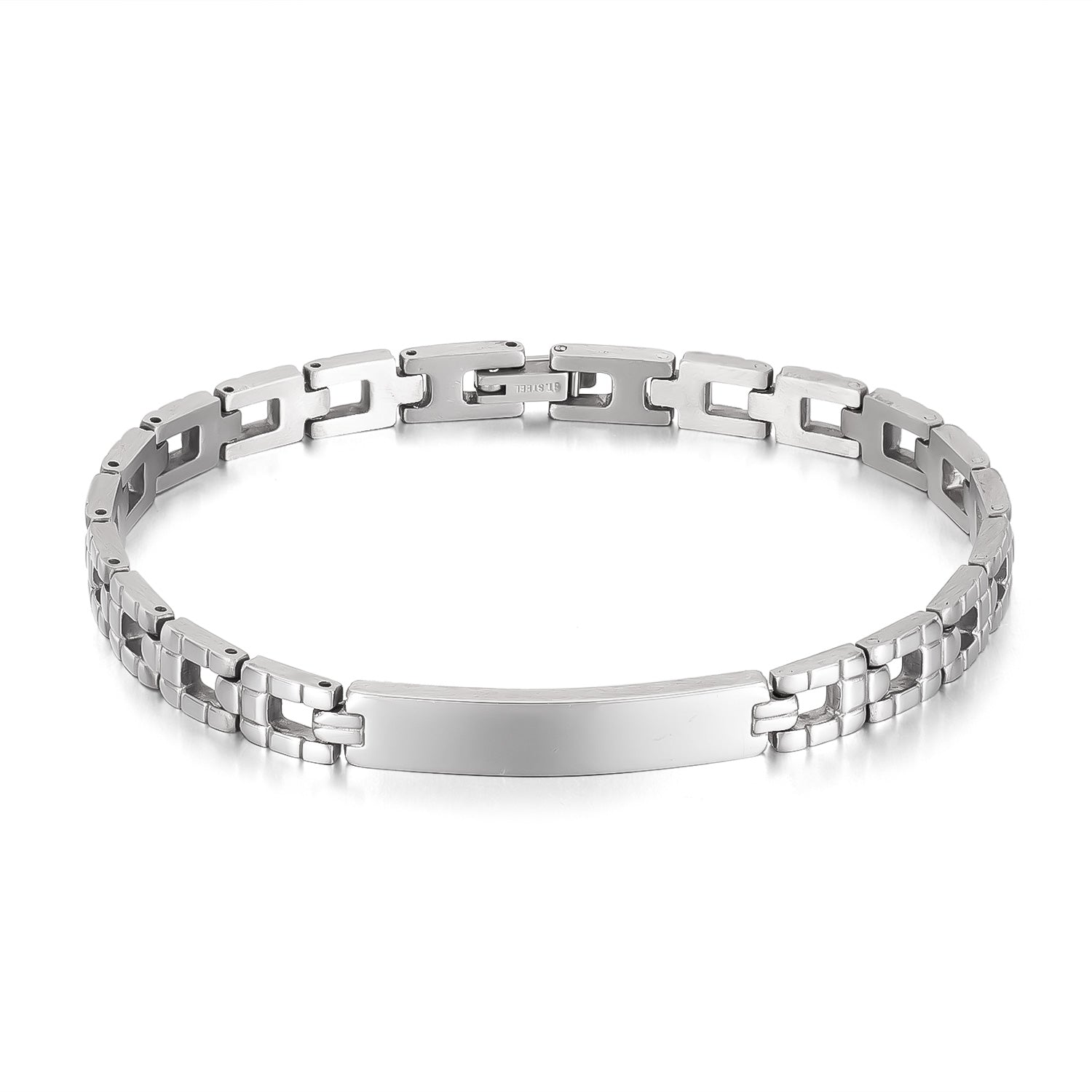Men’s Simple Fashion Bracelet – Polished ID Link Chain Bracelet for Men – Sleek, Durable, and Hypoallergenic Jewelry for Everyday Wear-Men's Bracelet-SunnyHouse Jewelry
