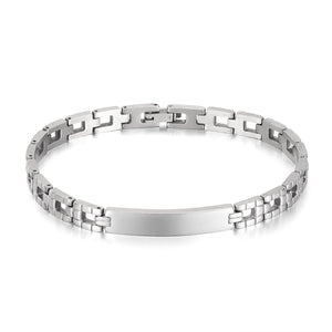 Men’s Simple Fashion Bracelet – Polished ID Link Chain Bracelet for Men – Sleek, Durable, and Hypoallergenic Jewelry for Everyday Wear-Men's Bracelet-SunnyHouse Jewelry