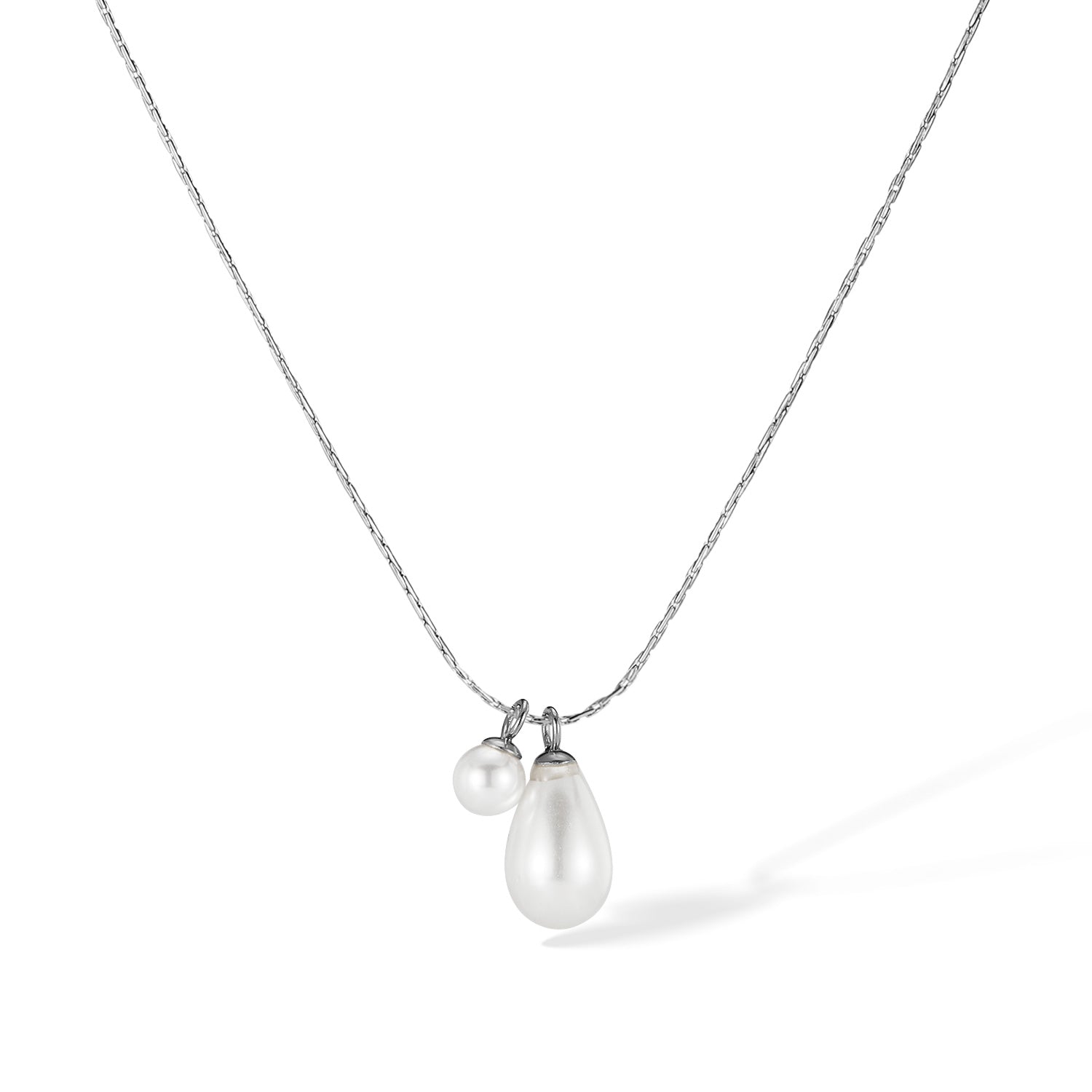 Elegant Pearl Drop Pendant Necklace for Women-Women's Necklace-SunnyHouse Jewelry