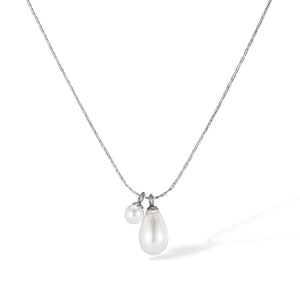 Elegant Pearl Drop Pendant Necklace for Women-Women's Necklace-SunnyHouse Jewelry
