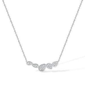 Women’s Teardrop Crystal Pendant Necklace – Sterling Silver Plated Chain with Sparkling Zircon Accents – Elegant Jewelry Gift for Women-Women's Necklace-SunnyHouse Jewelry
