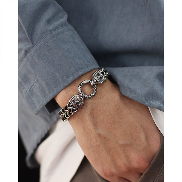 Men's Fashion Hiphop Anchor Bracelet-Mens Bracelet-SunnyHouse Jewelry