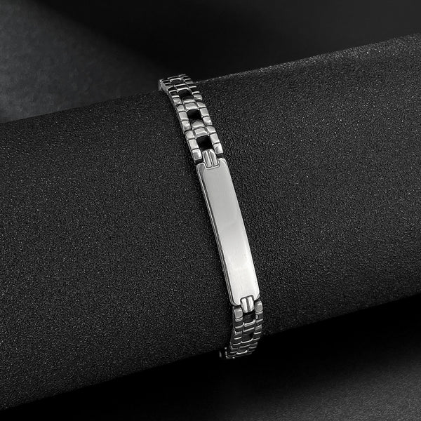 Men’s Simple Fashion Bracelet – Polished ID Link Chain Bracelet for Men – Sleek, Durable, and Hypoallergenic Jewelry for Everyday Wear-Men's Bracelet-SunnyHouse Jewelry