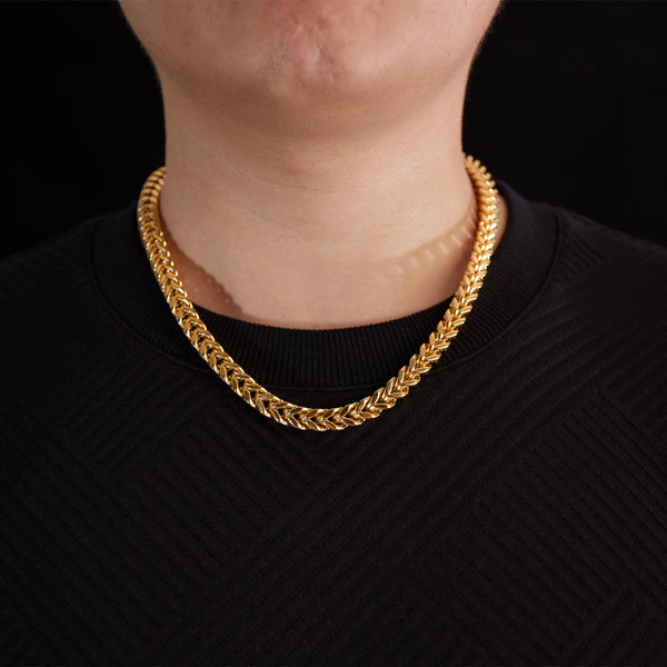 Classic Gold Cuban Chain Necklace for Men - Premium, Heavy-Duty Fashion Accessory-Men's Necklace-SunnyHouse Jewelry