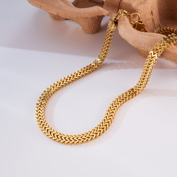Classic Gold Rope Chain Necklace for Men - Stylish and Durable Jewelry Piece-Men's Necklace-SunnyHouse Jewelry