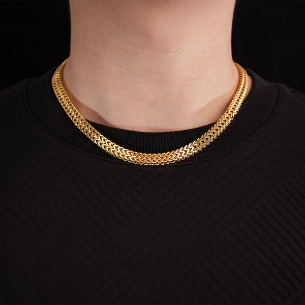 Classic Gold Rope Chain Necklace for Men - Stylish and Durable Jewelry Piece-Men's Necklace-SunnyHouse Jewelry
