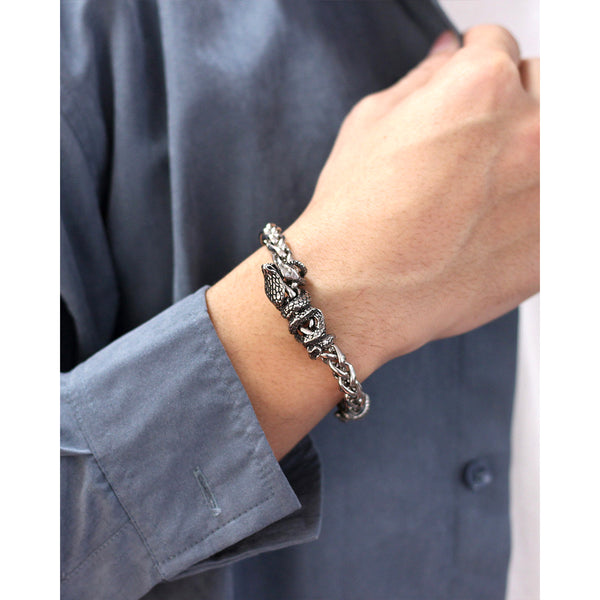 Men's Fashion Hip Hop Snake Bracelet-Mens Bracelet-SunnyHouse Jewelry