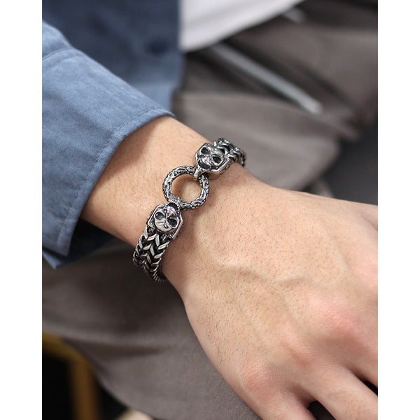 Men's Fashion Hiphop Skull Bracelet-Mens Bracelet-SunnyHouse Jewelry