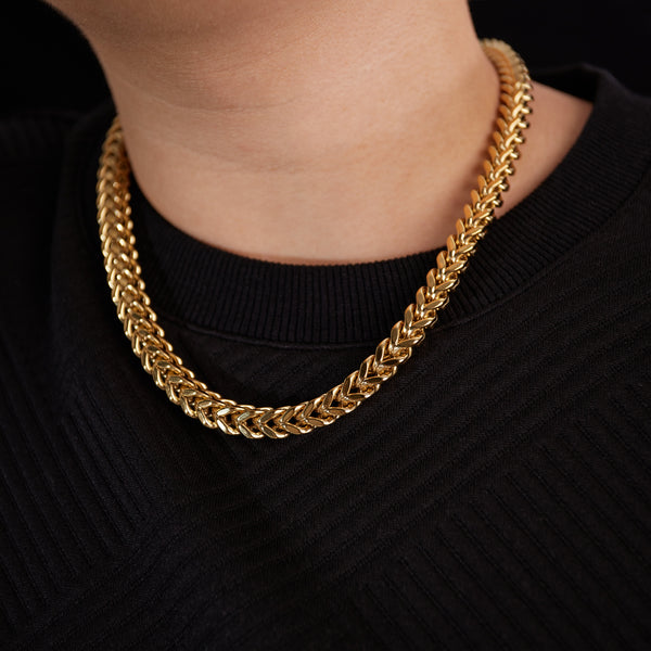 Classic Gold Cuban Chain Necklace for Men - Premium, Heavy-Duty Fashion Accessory-Men's Necklace-SunnyHouse Jewelry