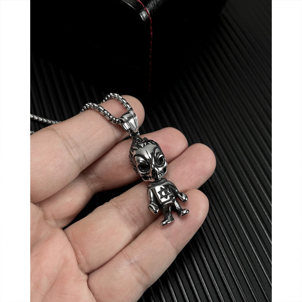 Men's Fashion Hexagram Alien Pendant Necklace-Mens Pendant Necklace-SunnyHouse Jewelry