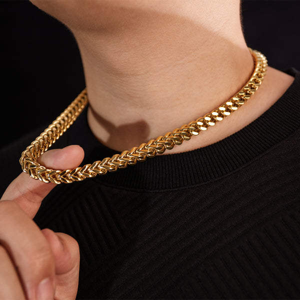 Classic Gold Cuban Chain Necklace for Men - Premium, Heavy-Duty Fashion Accessory-Men's Necklace-SunnyHouse Jewelry