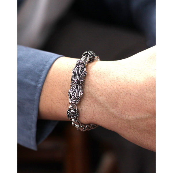 Men's Fashion Jesus Cross Bracelet-Mens Bracelet-SunnyHouse Jewelry