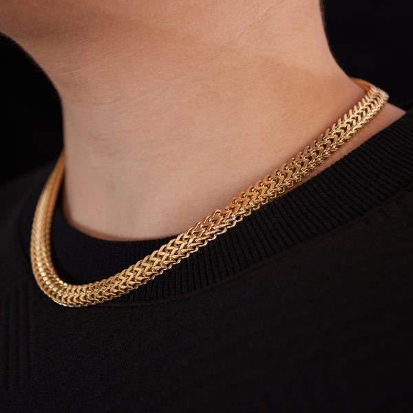 Classic Gold Rope Chain Necklace for Men - Stylish and Durable Jewelry Piece-Men's Necklace-SunnyHouse Jewelry