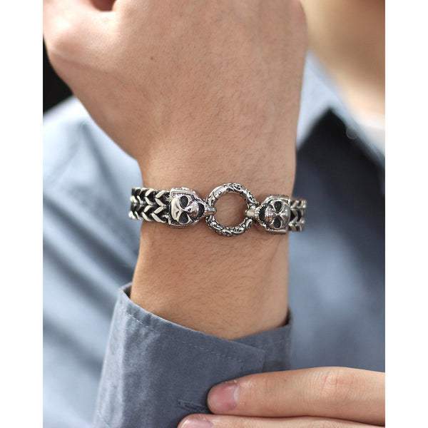 Men's Fashion Hiphop Skull Bracelet-Mens Bracelet-SunnyHouse Jewelry
