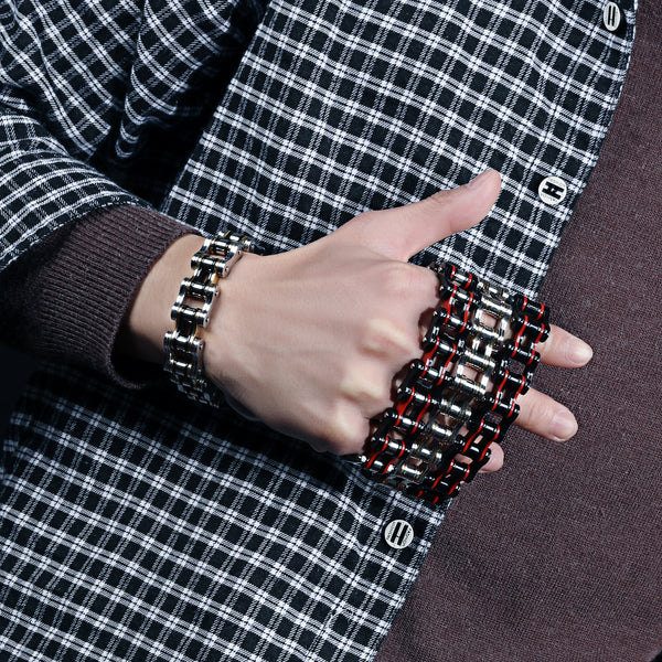Men's Fashion Big Harley Bike Bracelet-Mens Bracelet-SunnyHouse Jewelry