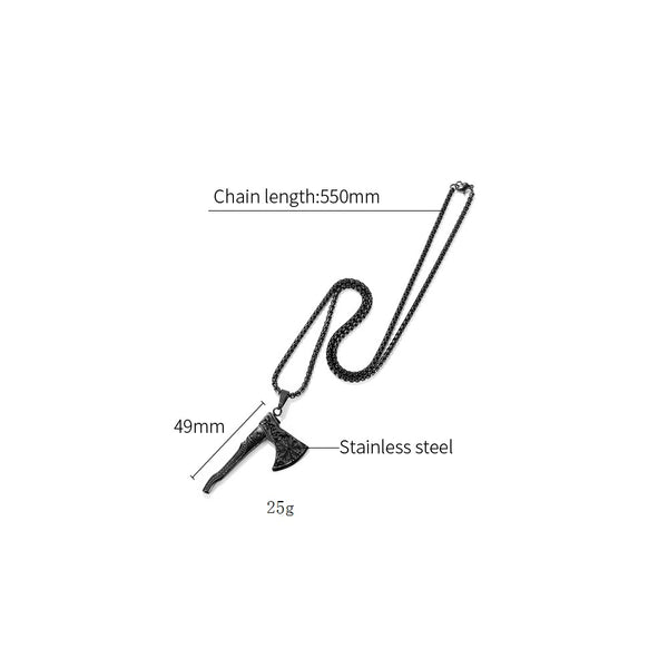 Men's Fashion Hip Hop AX Pendant Necklace-Mens Pendant Necklace-SunnyHouse Jewelry
