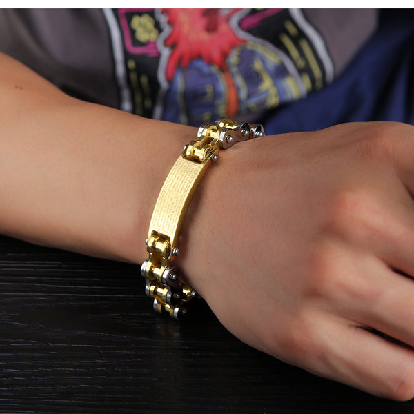 Men's Fashion Harley Bike Cross Bracelet-Mens Bracelet-SunnyHouse Jewelry