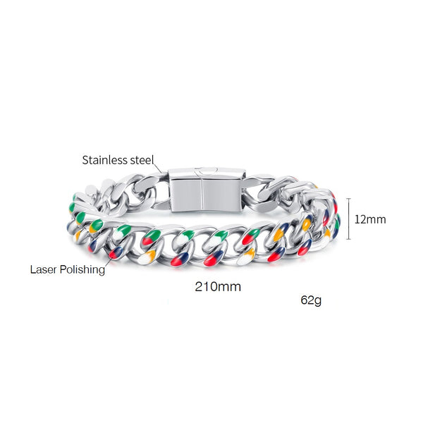 Men's Fashion Cuba Hip Hop Bracelet-Mens Bracelet-SunnyHouse Jewelry