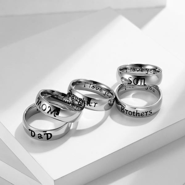 Men's Fashion Family Ring-Mens Ring-SunnyHouse Jewelry