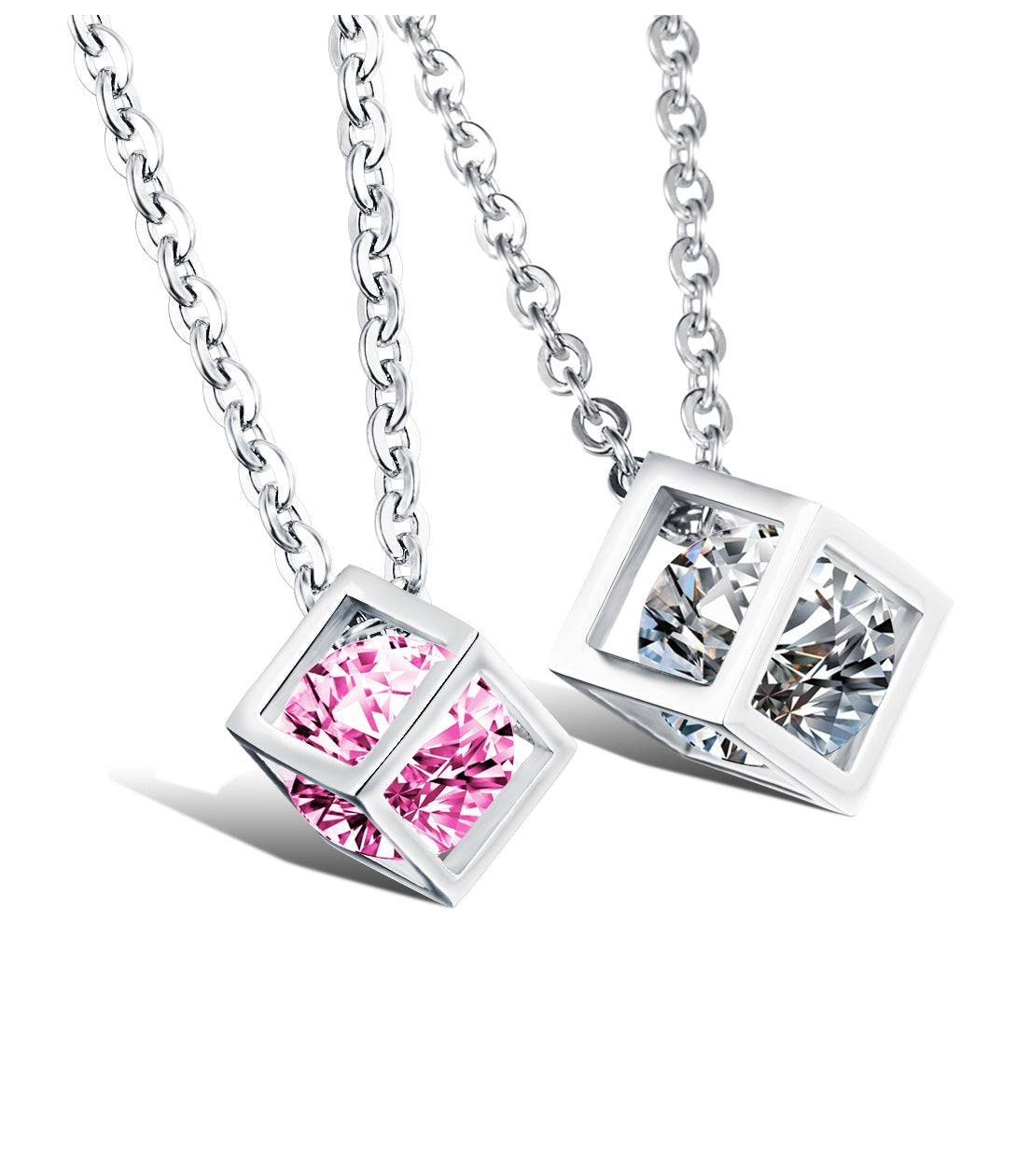 His & Hers Matching Set We Are Diamonds Couple Necklace Couple Jewelry Set-Couple Necklace-SunnyHouse Jewelry