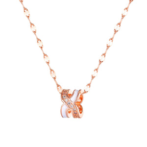 Women's Fashion Blinking X Pendant Necklace-Womens Pendant Necklace-SunnyHouse Jewelry