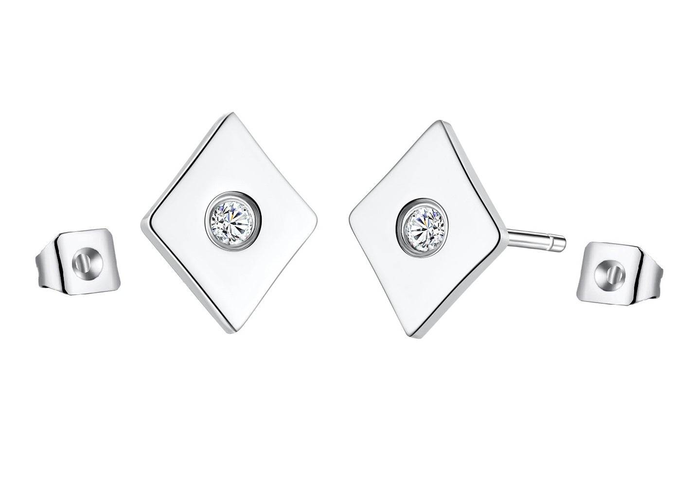 Women's Fashion Diamond Earrings-Womens Earrings-SunnyHouse Jewelry