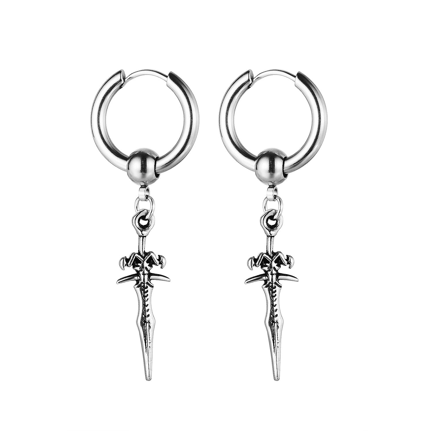 Women's Fashion Hip Hop Sword Earrings-Womens Earrings-SunnyHouse Jewelry