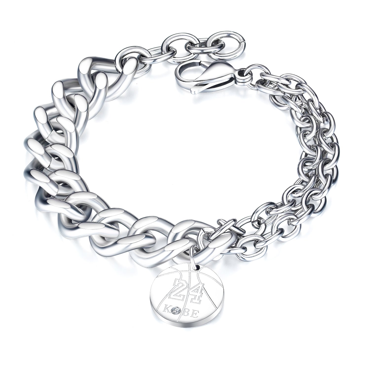 Men's Fashion 24 Kobe Bracelet-Mens Bracelet-SunnyHouse Jewelry