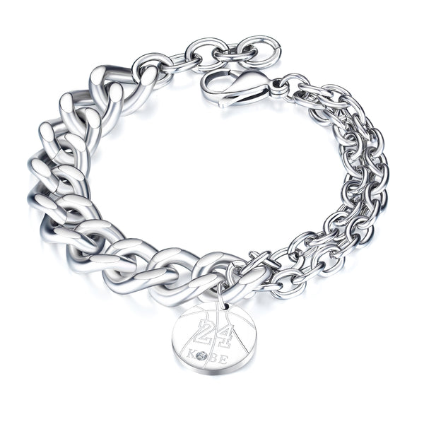 Men's Fashion 24 Kobe Bracelet-Mens Bracelet-SunnyHouse Jewelry
