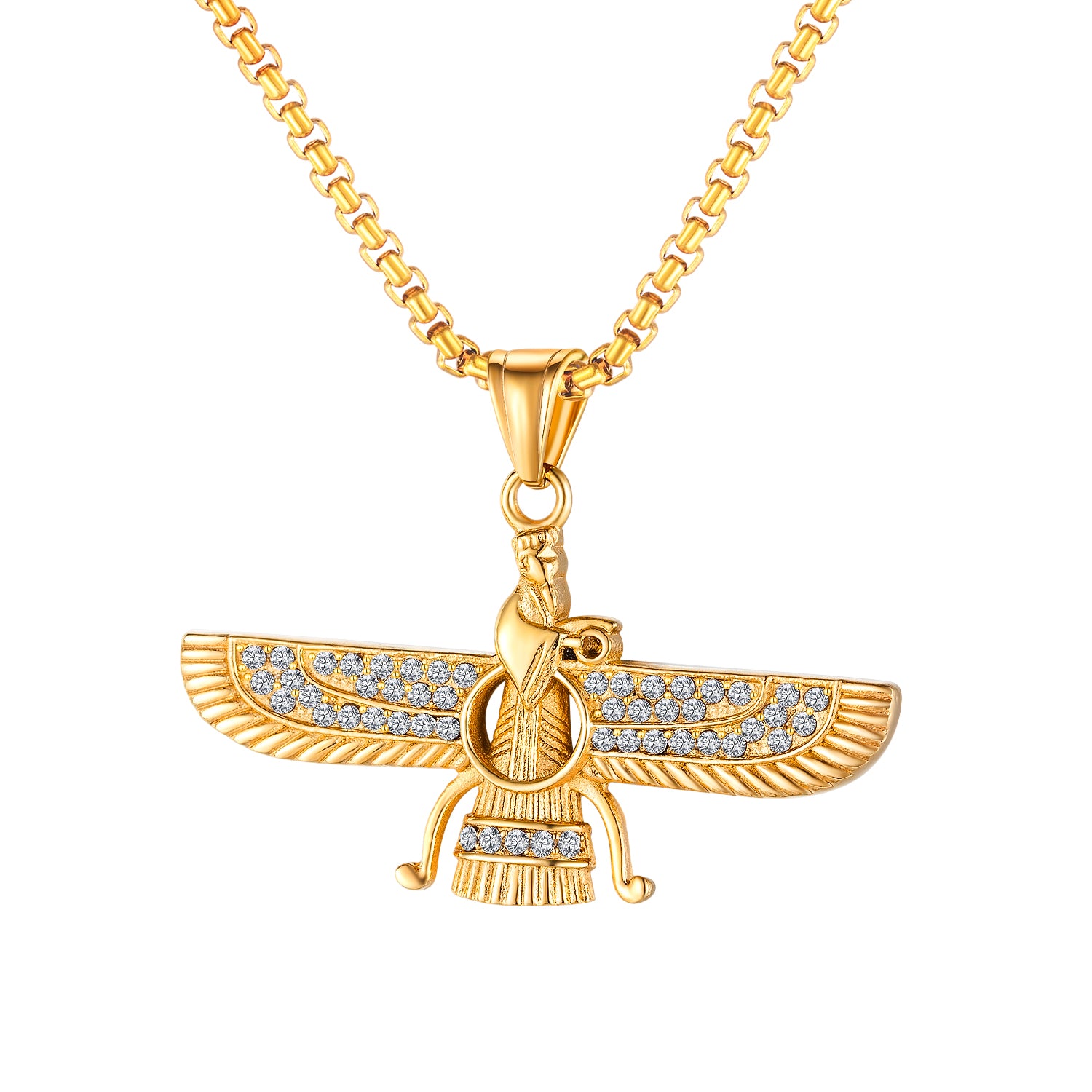 Men's Fashion Hip Hop Eagle Pendant Necklace-Mens Pendant Necklace-SunnyHouse Jewelry