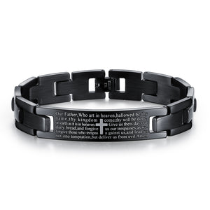 Men's Fashion Bible Cross Bracelet-Mens Bracelet-SunnyHouse Jewelry