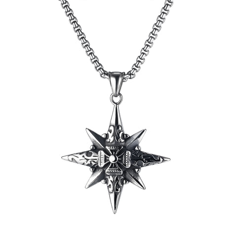 Men's Fashion Hip Hop Lucky Star Pendant Necklace-Mens Pendant Necklace-SunnyHouse Jewelry