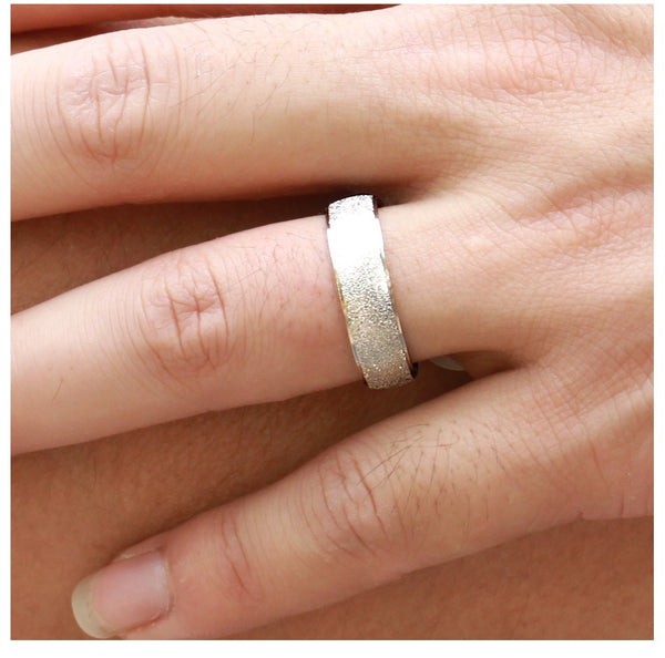 His & Hers Matching Set Simple Love Couple Rings Wedding Band Set-Couple Rings-SunnyHouse Jewelry