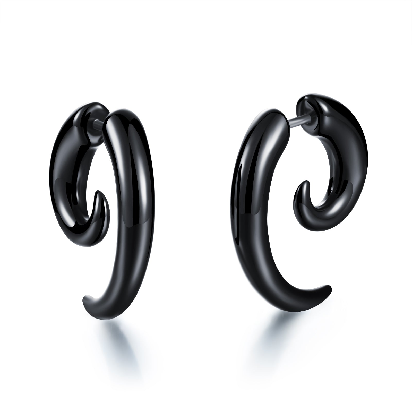 Women's Fashion Snail Hip Hop Stud Earrings-Womens Earrings-SunnyHouse Jewelry