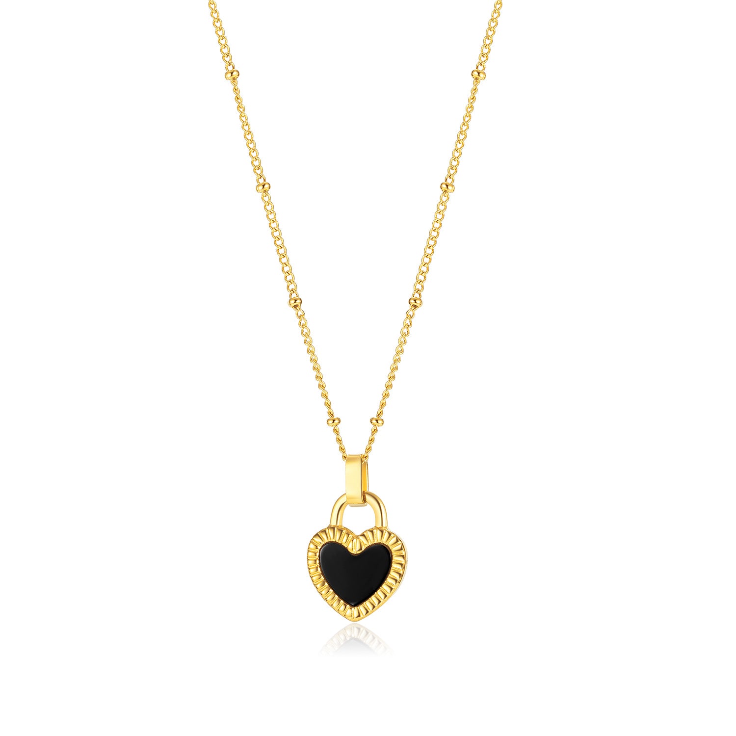 Women's Fashion Cute Heart Pendant Necklace-Womens Pendant Necklace-SunnyHouse Jewelry