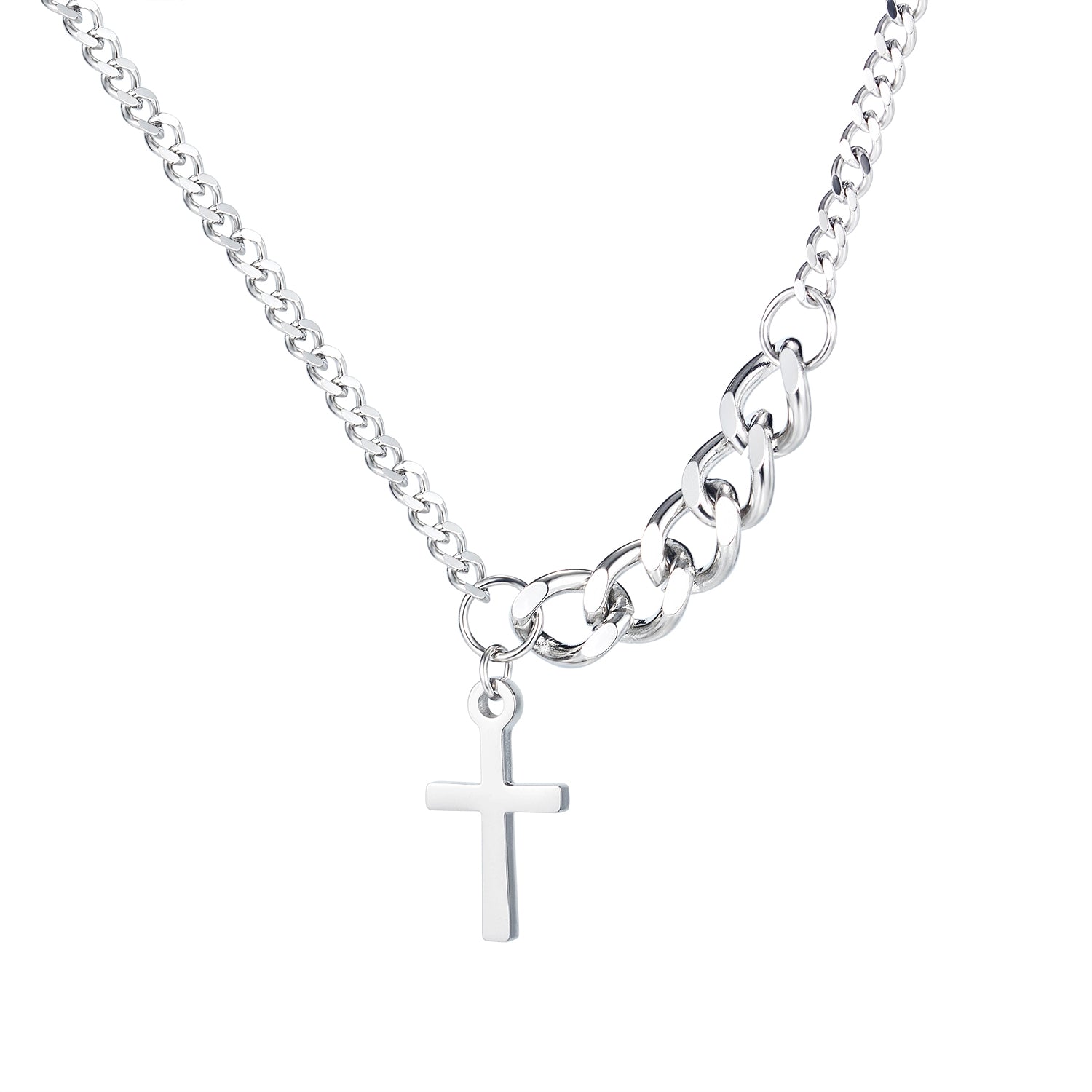 Women's Fashion Cross Pendant Necklace-Womens Pendant Necklace-SunnyHouse Jewelry