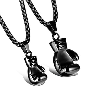 His & Hers Matching Set Boxing Style Couple Necklace Couple Jewelry Set-Couple Necklace-SunnyHouse Jewelry