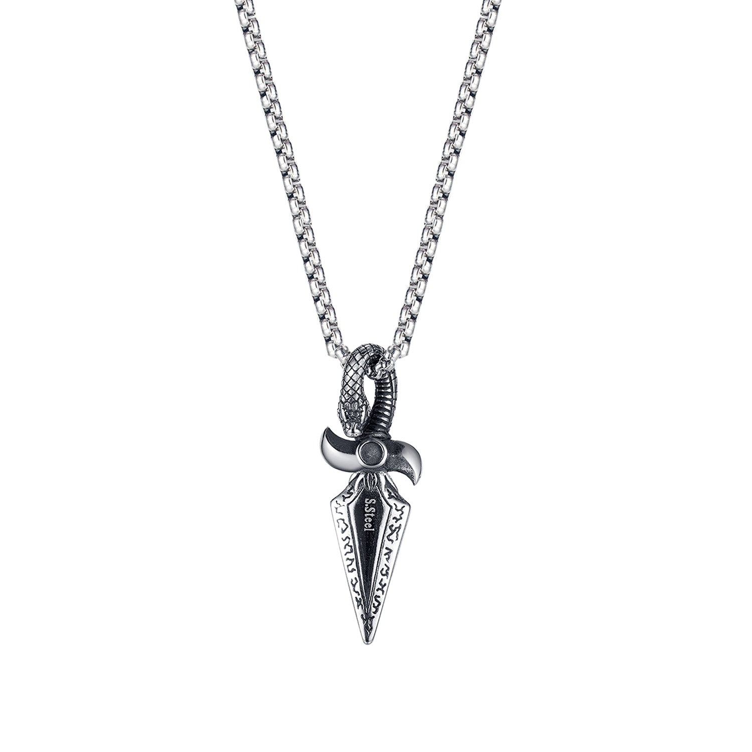 Men's Fashion Snake Sword Hip Hop Pendant Necklace-Mens Pendant Necklace-SunnyHouse Jewelry