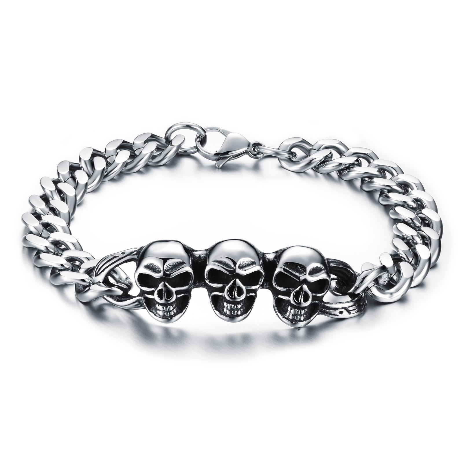 Men's Fashion Hip Hop Skull Bracelet-Mens Bracelet-SunnyHouse Jewelry