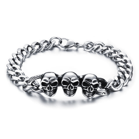 Men's Fashion Hip Hop Skull Bracelet-Mens Bracelet-SunnyHouse Jewelry