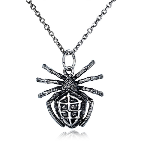 Men's Fashion Spider Pendant Necklace-Mens Pendant Necklace-SunnyHouse Jewelry