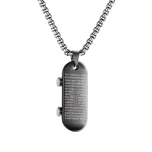 Men's Fashion Skateboard Pendant Necklace-Mens Pendant Necklace-SunnyHouse Jewelry