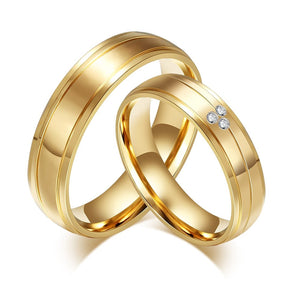 His & Hers Matching Set Endless Love Style Couple Rings, Wedding Band Set, Valentine, Anniversary, Wedding, Promise, Engagement Ring-Couple Rings-SunnyHouse Jewelry