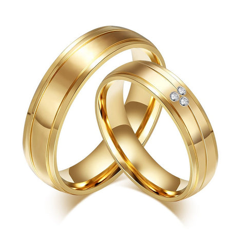 His & Hers Matching Set Endless Love Style Couple Rings, Wedding Band Set, Valentine, Anniversary, Wedding, Promise, Engagement Ring-Couple Rings-SunnyHouse Jewelry